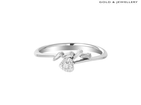 TOMEI Love Is Beautiful Collection Diamond RIng, White Gold 585 Supply