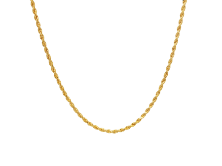 TOMEI Men s Twisted Sg Chain, Yellow Gold 916 Hot on Sale