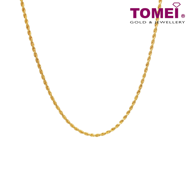 TOMEI Men s Twisted Sg Chain, Yellow Gold 916 Hot on Sale