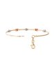 TOMEI Tri-Tones Bead Bunches Bangle, Gold 585 Online now