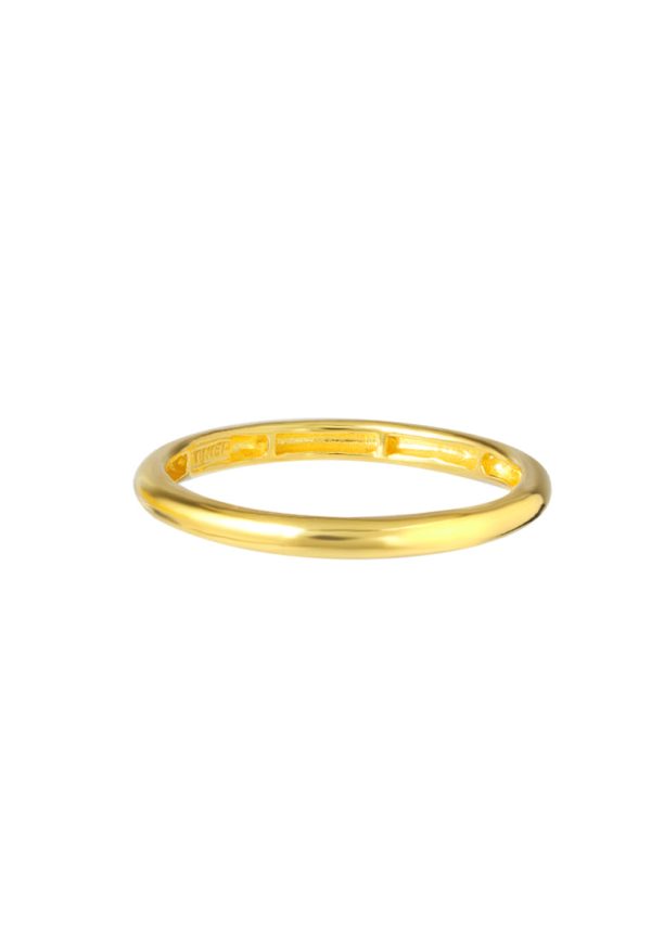 TOMEI Mix & Match Stackable Ring (2 Pcs), Yellow Gold 916 Fashion