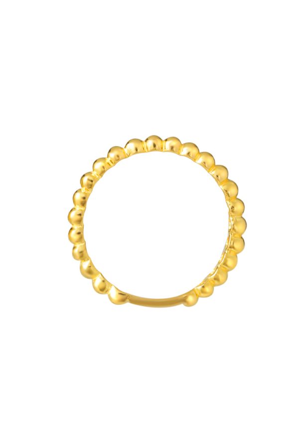 TOMEI Mix & Match Stackable Ring (2 Pcs), Yellow Gold 916 Fashion