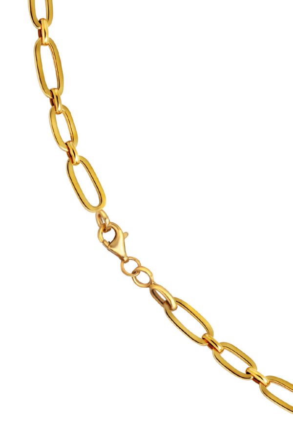 TOMEI Lusso Italia Statement Chain Link Necklace, Yellow Gold 916 Supply