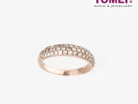 TOMEI Ring, Diamond Rose Gold 750 Supply