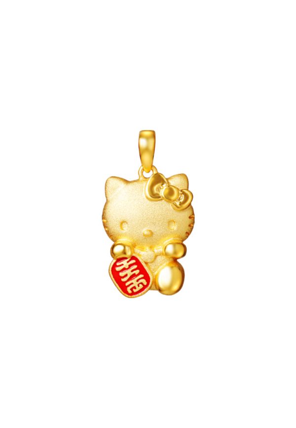 TOMEI X SANRIO Hello Kitty Affluent Pendant, Yellow Gold 916 Online now