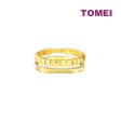 TOMEI Mix & Match Stackable Ring (2 Pcs), Yellow Gold 916 Online Hot Sale