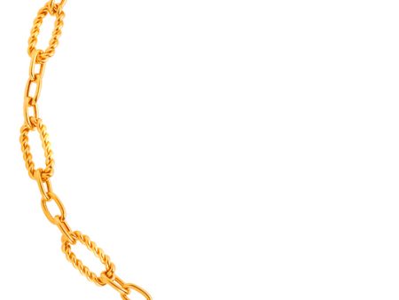 TOMEI Lusso Italia Twisted Chain Bracelet, Yellow Gold 916 For Sale