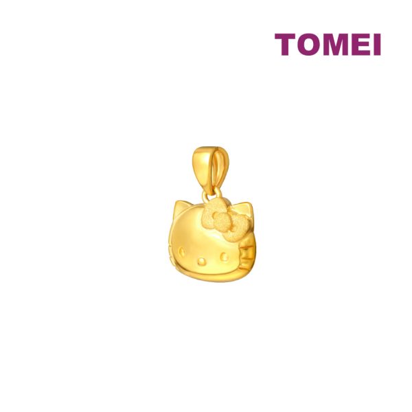 TOMEI X SANRIO Winter Wonders Hello Kitty Pendant, Yellow Gold 916 For Cheap