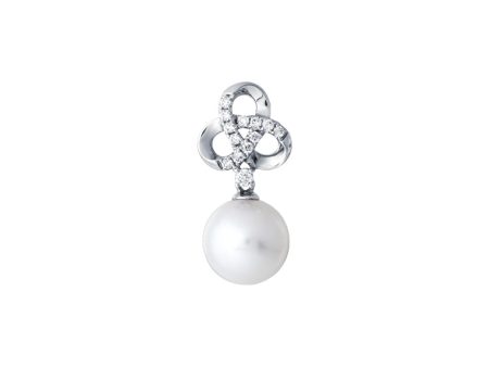 TOMEI Pearl Pendant, White Gold 375 Online