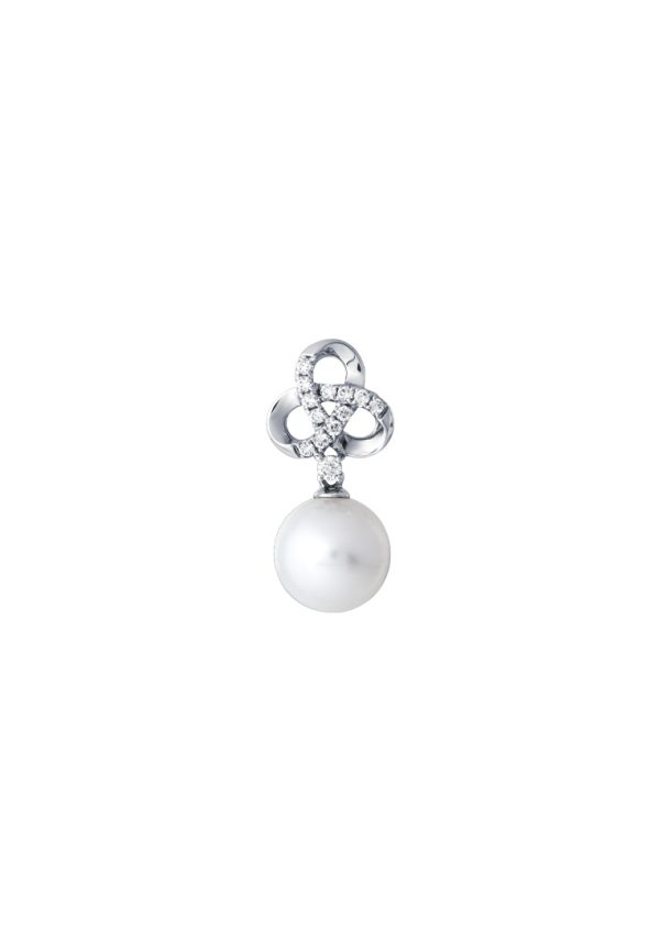 TOMEI Pearl Pendant, White Gold 375 Online