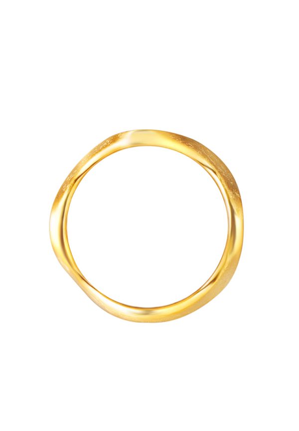 TOMEI Sri Puteri Collection Wavy Ring Yellow Gold 916 Supply