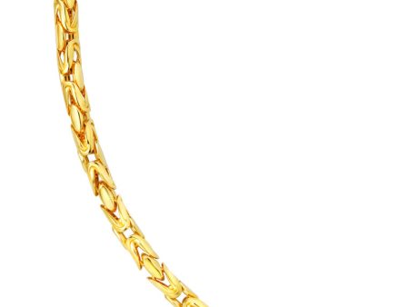 TOMEI Lusso Italia Rounded Interlocking Bracelet, Yellow Gold 916 on Sale