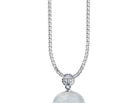 TOMEI Buddha Jade Pendant, White Gold 750 Discount