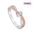 TOMEI Precious Trinity Collection Diamond Ring, White+Rose Gold 585 Online Hot Sale