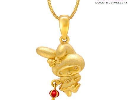 TOMEI X SANRIO My Melody With Tang Lung Pendant, Yellow Gold 916 Discount