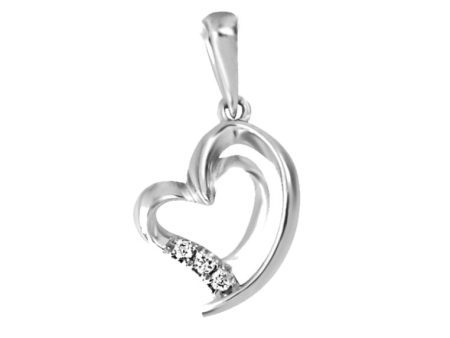 Tomei White Gold 585  Love Keeper  Diamond Pendant Set Discount