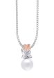 TOMEI Pearl-fection Butterfly Pendant Set, White+Rose Gold 585 Online