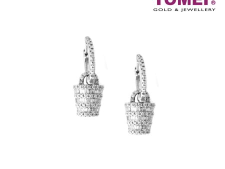 TOMEI Scuttle of Sensational Sparks Earrings, Diamond White Gold 750 (STE2671) Online