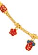 TOMEI x XIFU Vintage Charm In Red Bracelet, Yellow Gold 999 Discount