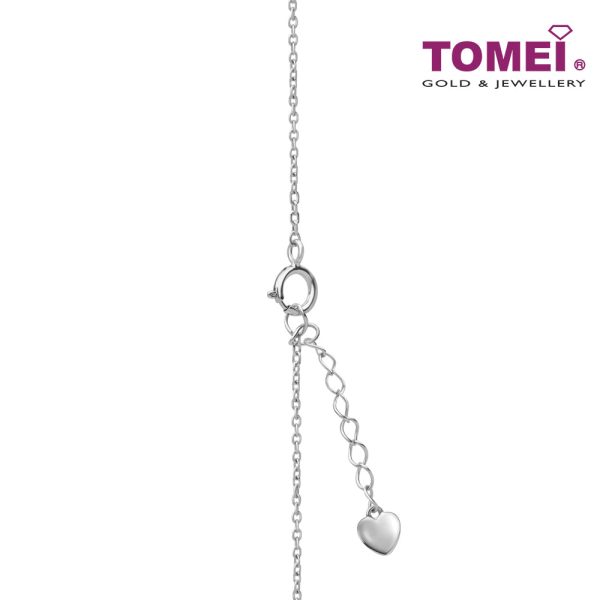 TOMEI Blissful Collection Pearl Necklace, White Gold 585 Cheap