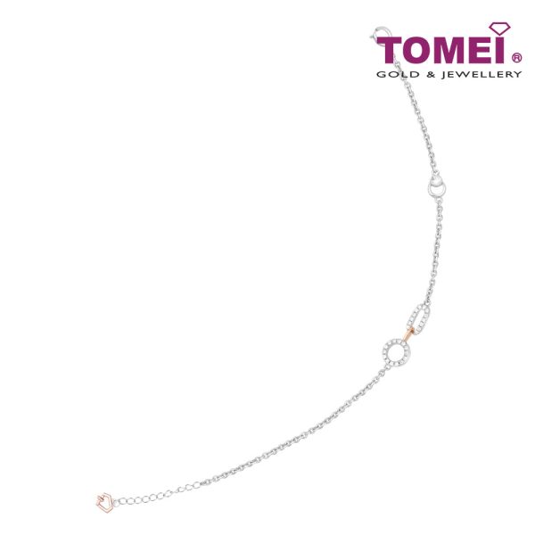 TOMEI Love Is Beautiful Collection Diamond Bracelet, White? Gold 585 Online Hot Sale