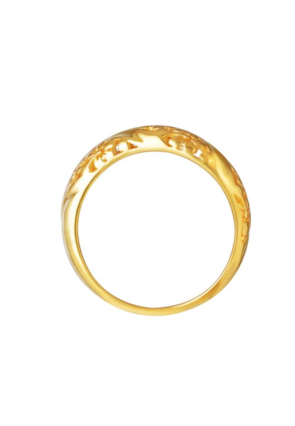 TOMEI Sri Puteri Collection Filigree Ring, Yellow Gold 916 Cheap