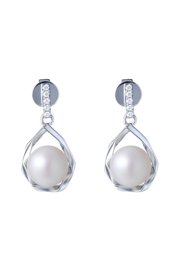 TOMEI Pearl Earrings, White Gold 585 Online