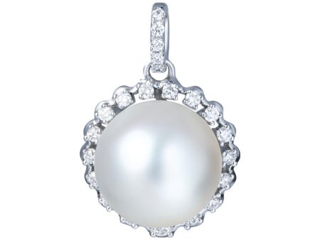 TOMEI Pearl Pendant, White Gold 750 Discount