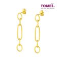 TOMEI Lusso Italia Oval Dangling Earrings, Yellow Gold 916 For Sale