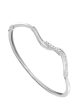 TOMEI Wave Bangle, Diamond White Gold 750 Online now