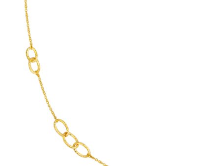 TOMEI Circle Loop Bracelet, Yellow Gold 916 Online Hot Sale