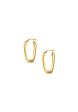 TOMEI Lusso Italia Criss Cross Rectangle Earrings, Yellow Gold 916 Fashion