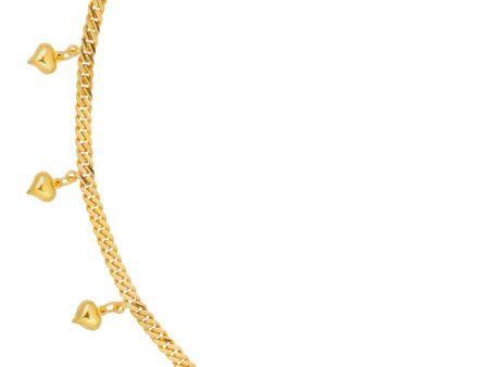 TOMEI Drops of Love Bracelet, Yellow Gold 916 Cheap