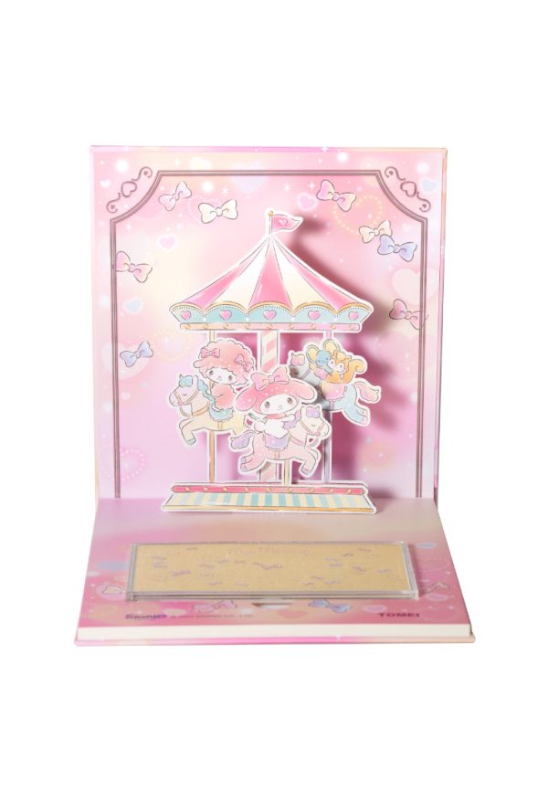 TOMEI X SANRIO My Melody Merry-Go-Round Gold Foil 1G, Yellow Gold 9999 Fashion