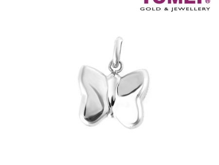 TOMEI Elfin-esque Butterfly Pendant, White Gold 750 Online Sale