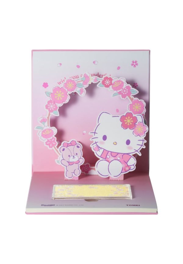 TOMEI X SANRIO Hello Kitty Sakura Gold Foil 0.5G, Yellow Gold 9999 For Cheap