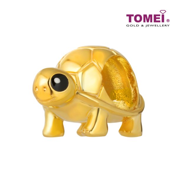 TOMEI Longevity Tortoise Charm, Yellow Gold 916 Online Sale