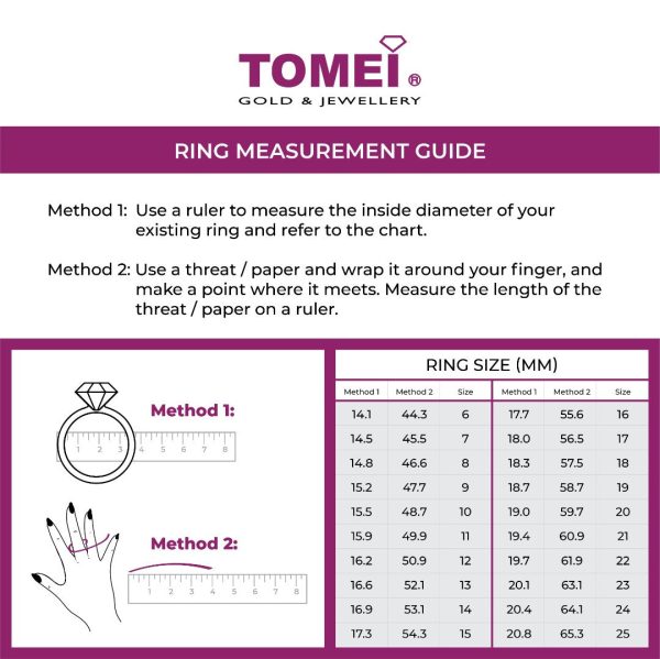 TOMEI Dual-Tone Enchanting Ring, Yellow Gold 916 Hot on Sale