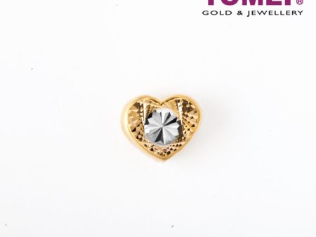 TOMEI Ornately Stellar Aureate Heart Masterpiece Charm, Yellow Gold 916 (TM-PT138-2C) Sale