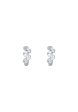 TOMEI Wavy Loop Earrings, White Gold 585 Cheap