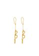 TOMEI Lusso Italia Dangling Circle Earrings, Yellow Gold 916 Discount