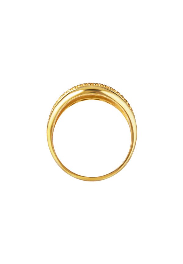 TOMEI Lusso Italia Quadruple Harmony Ring, Yellow Gold 916 Cheap