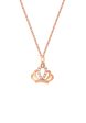 TOMEI Princess Crown Diamond Necklace, Rose Gold 750 Online now