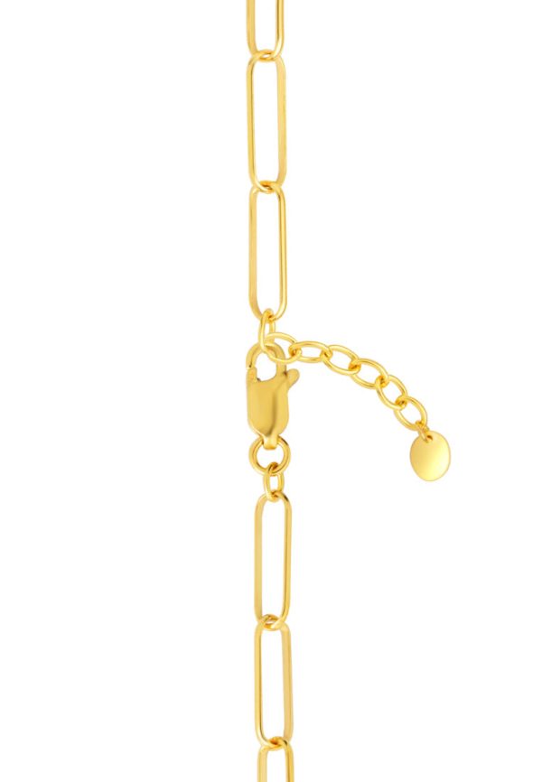 TOMEI Sinki Heart Bracelet, Yellow Gold 916 Online Hot Sale