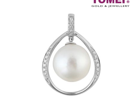 TOMEI Pendant, Diamond Pearl White Gold 750 (P5432) Hot on Sale