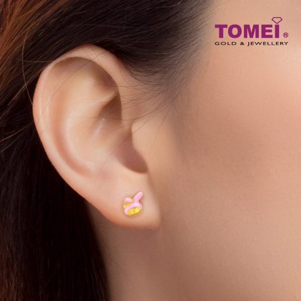 TOMEI My Melody Earrings, Yellow Gold 916 For Discount