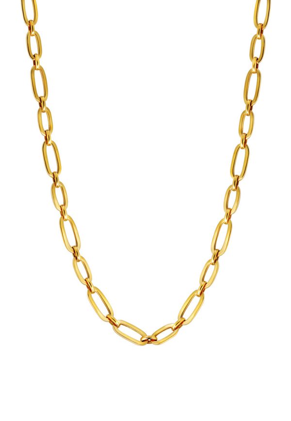 TOMEI Lusso Italia Statement Chain Link Necklace, Yellow Gold 916 Supply