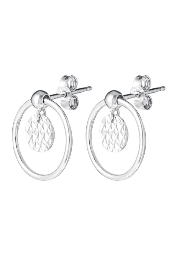 TOMEI Snowy Snowball Earrings, White Gold 585 Hot on Sale