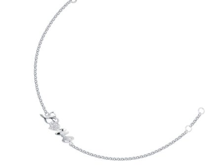 TOMEI The LOVE Diamond Bracelet, White Gold 750 Online now