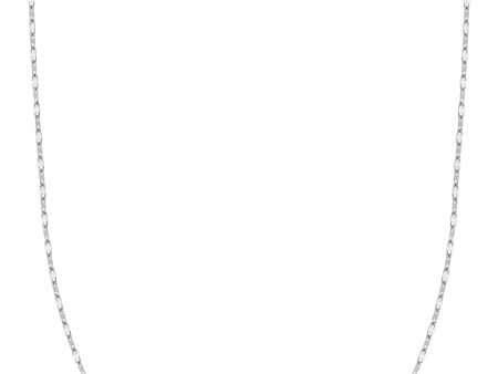 TOMEI Flated Necklace, White Gold 375 For Sale